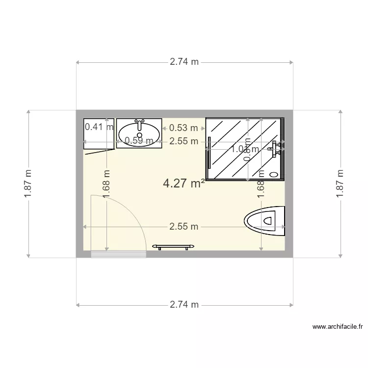 salle de Bain 1. Plan de salle de Bain 1. Plan de