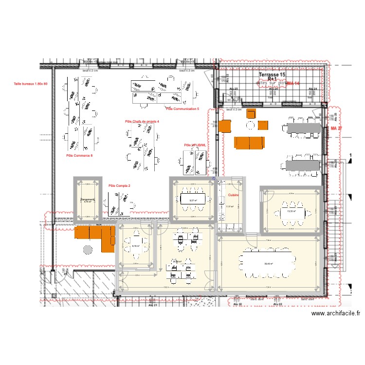 Lorient cuisine fermee v4. Plan de 0 pièce et 0 m2