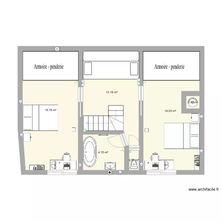 &eacute;tage4. Plan de 