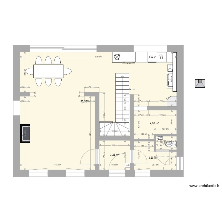 plan maison  RDC 1. Plan de 0 pièce et 0 m2