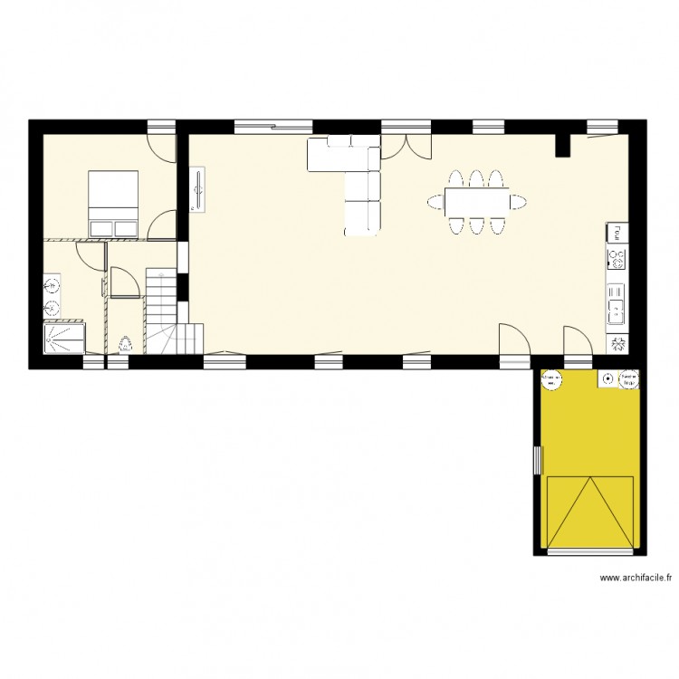 Maison mitoyenne 2. Plan de 3 pièces et 112 m2
