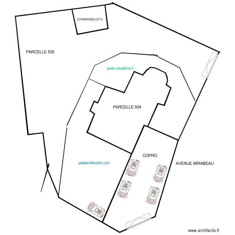 TERRAIN MIRABEAU. Plan de 0 pièce et 0 m2