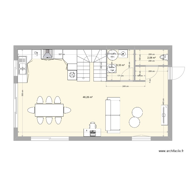 seb test autre cuisine. Plan de 10 pièces et 102 m2