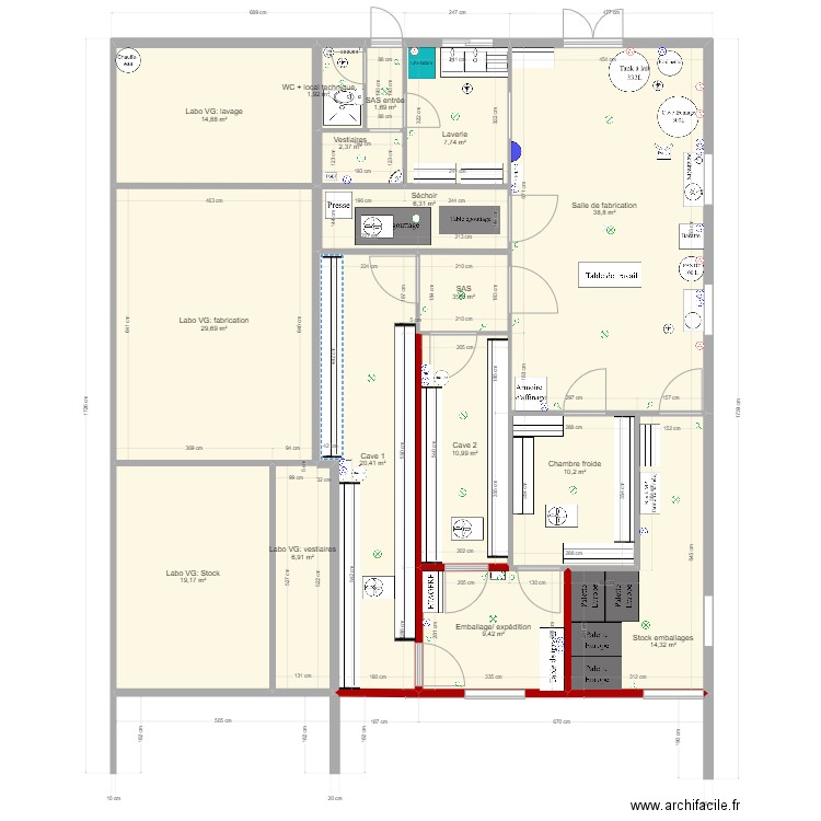 From 2 élec. Plan de 0 pièce et 0 m2