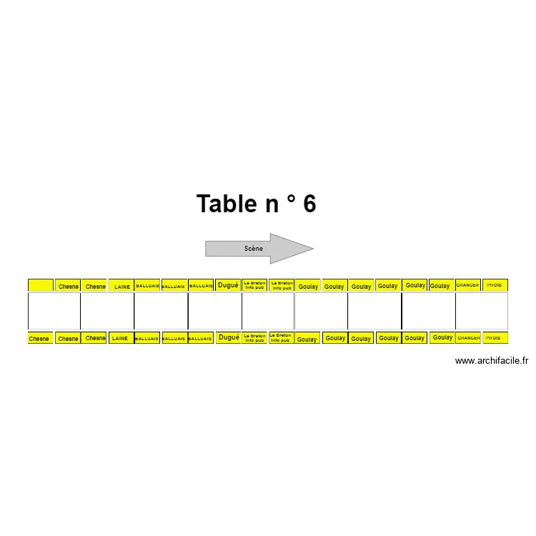 Table 6. Plan de 