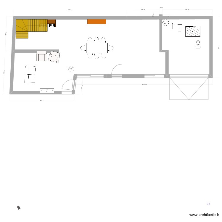 Chelles Eglantines. Plan de 1 pièce et 74 m2