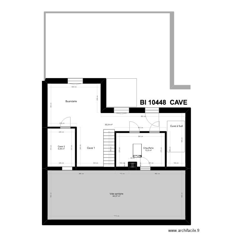 BI 10448. Plan de 23 pièces et 397 m2