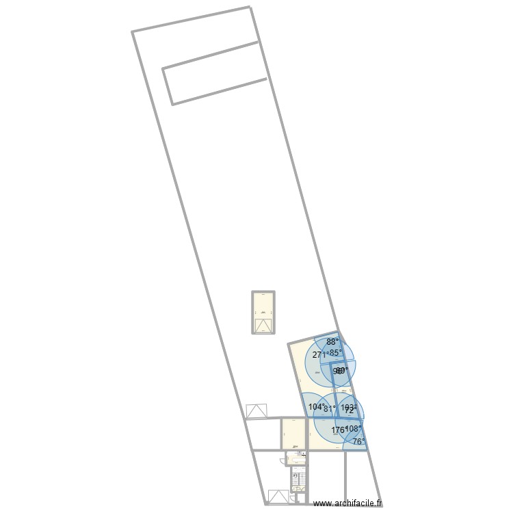 maison david. Plan de 6 pièces et 173 m2