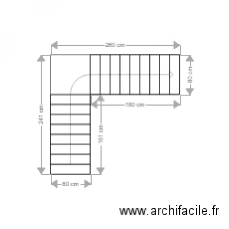 escalier. Plan de 0 pièce et 0 m2