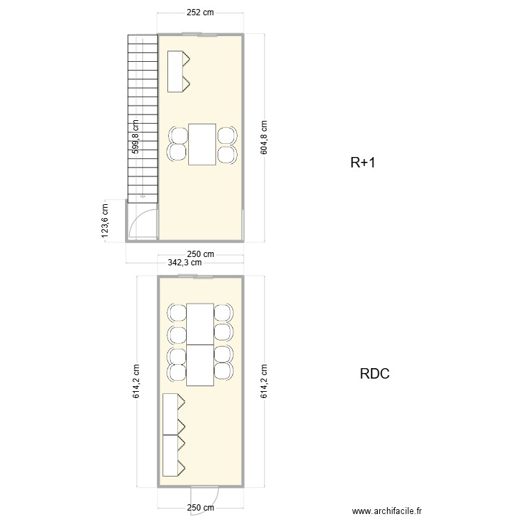 Zeppelin - Lustucru Communay. Plan de 2 pièces et 29 m2