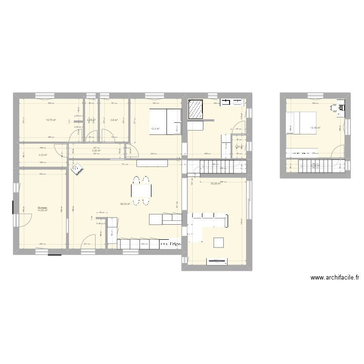 Agrandissement Daignac. Plan de 0 pièce et 0 m2