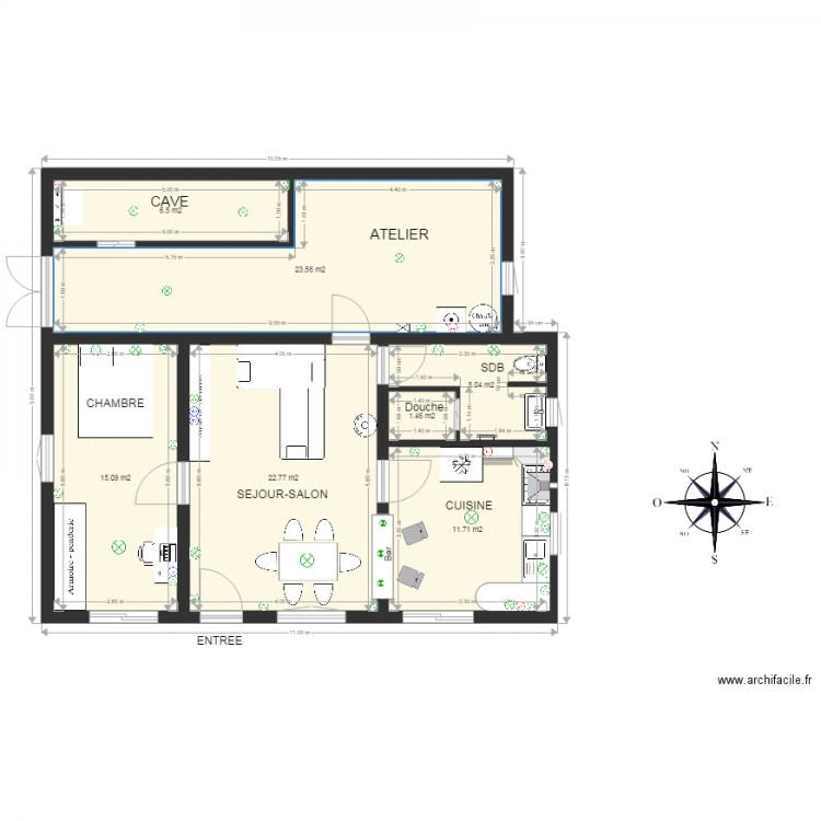 Maison Sceautres Cotes reel. Plan de 0 pièce et 0 m2
