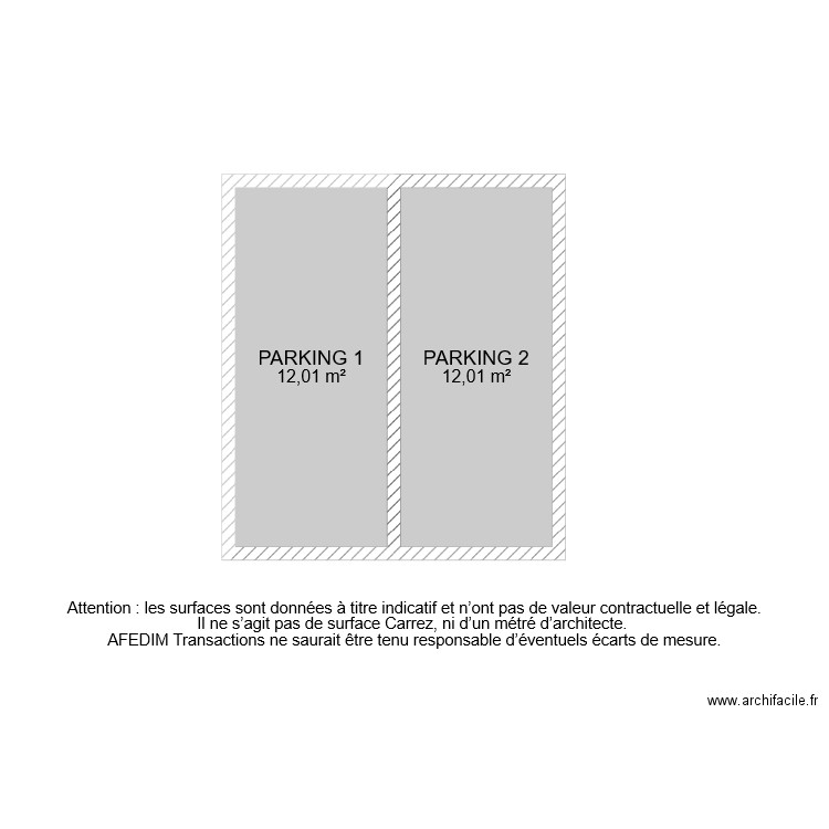 BI 6776 PARKING. Plan de 0 pièce et 0 m2