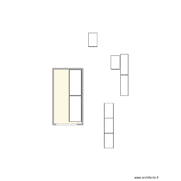 dressing. Plan de 0 pièce et 0 m2