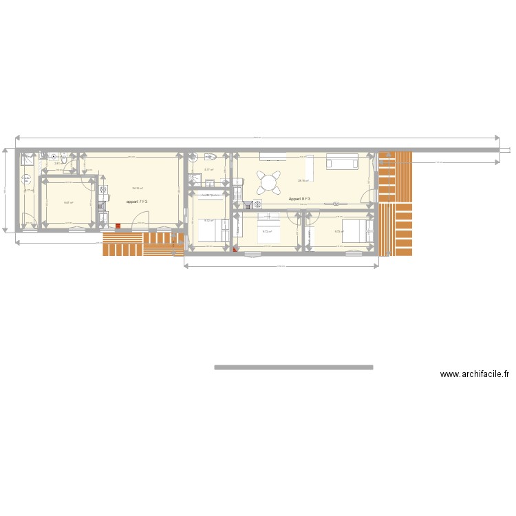 pierre de bresse Le Moulin fevrier 2020 Appartement 8 et 9. Plan de 0 pièce et 0 m2