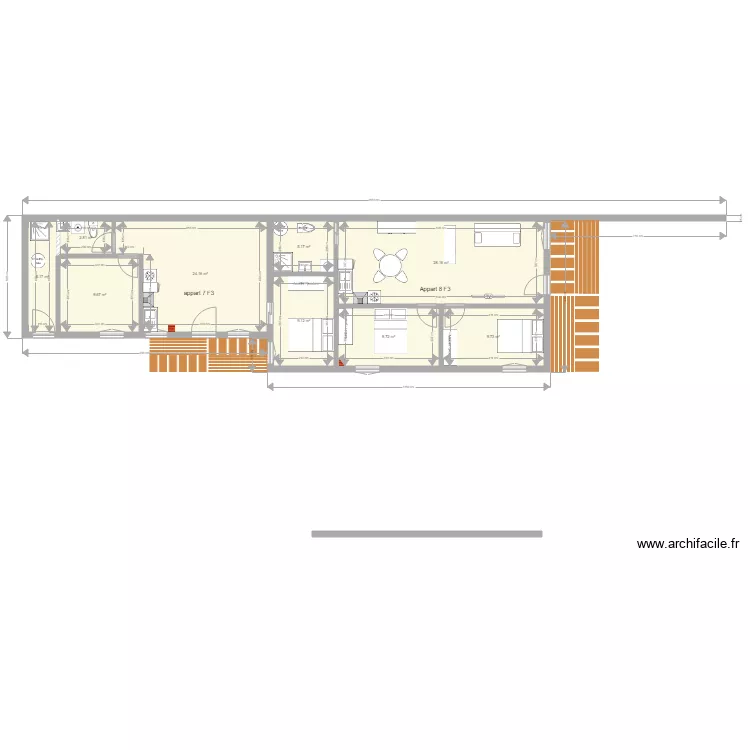 pierre de bresse Le Moulin fevrier 2020 Appartement 8 et 9. Plan de pierre de bresse Le Moulin fevrier 2020 Appartement 8 et 9. Plan de