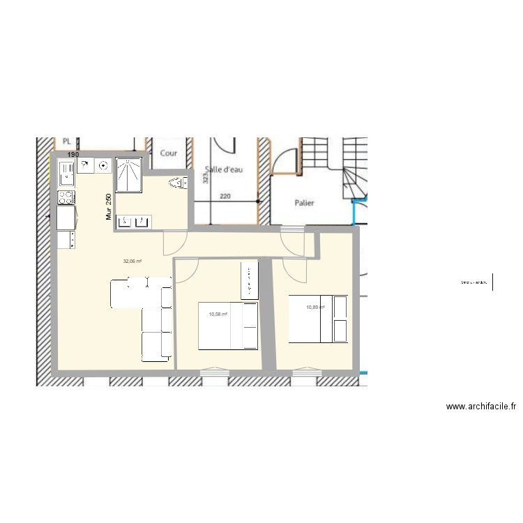 cuisine. Plan de 0 pièce et 0 m2