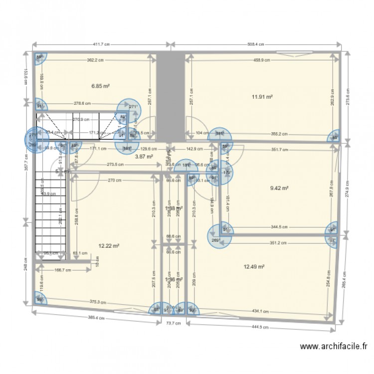 1 ETAGE V4. Plan de 0 pièce et 0 m2