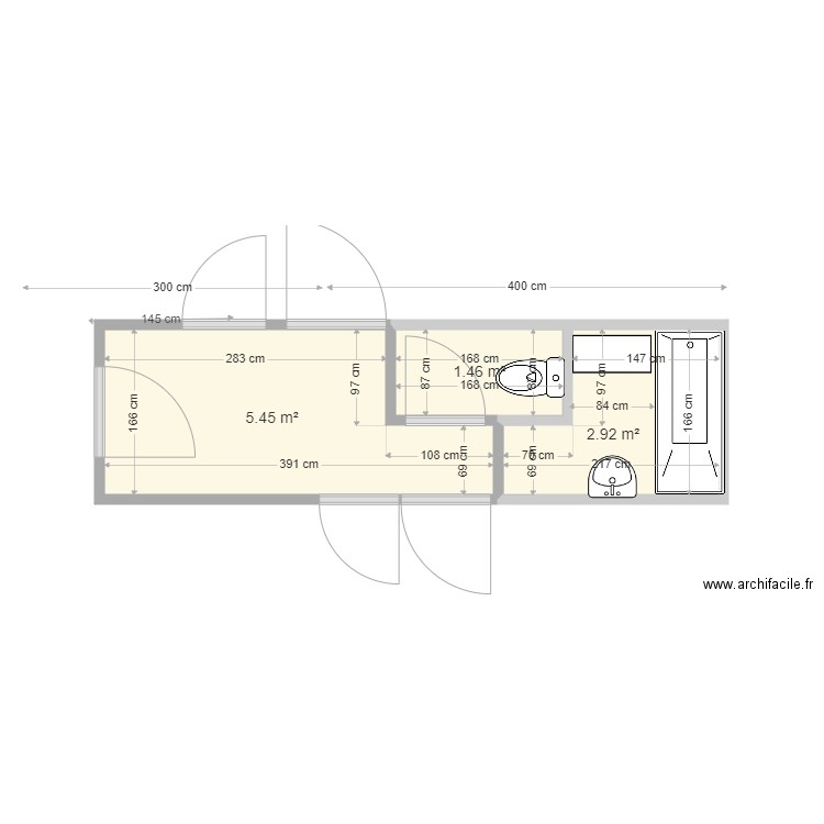 ENTREE WC SDB. Plan de 0 pièce et 0 m2