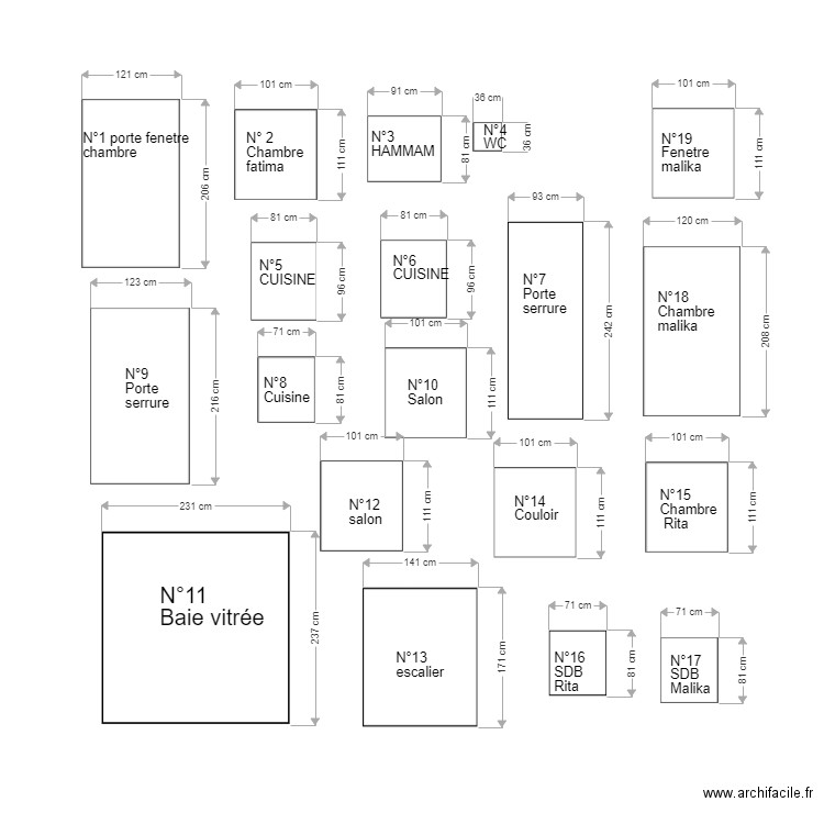 FENETRESANS. Plan de 0 pièce et 0 m2