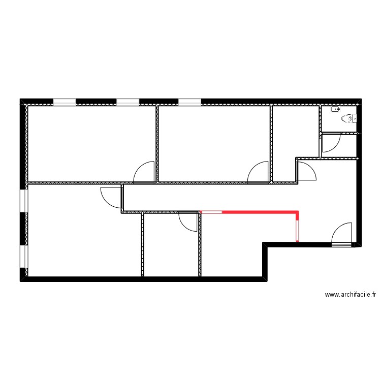 MEDIPOLE CLOISONS. Plan de 7 pièces et 105 m2