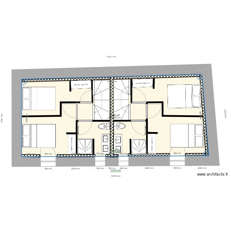 SCI sureau rdc. Plan de 0 pièce et 0 m2
