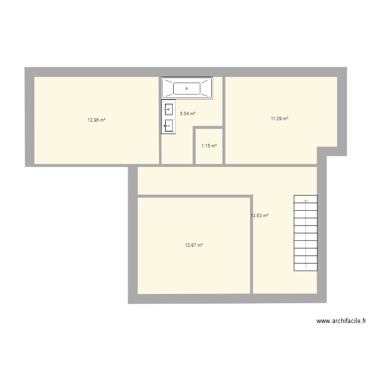 Plan Etage Nouvelle maison V3. Plan de 0 pièce et 0 m2