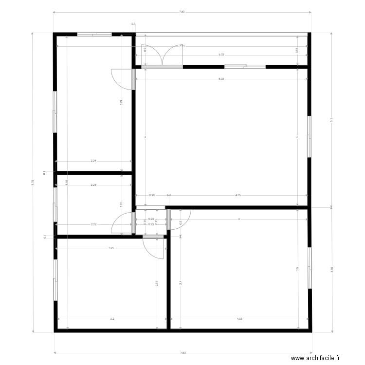 STUDIOS IBRAHIM BOUTCH . Plan de 0 pièce et 0 m2