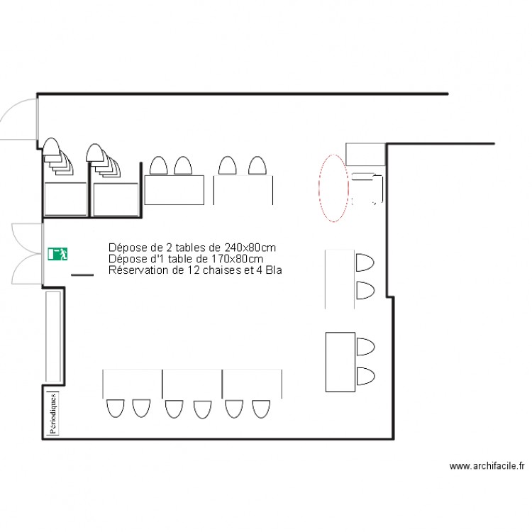 Salle 2 JDA 2016 Prop2. Plan de 0 pièce et 0 m2