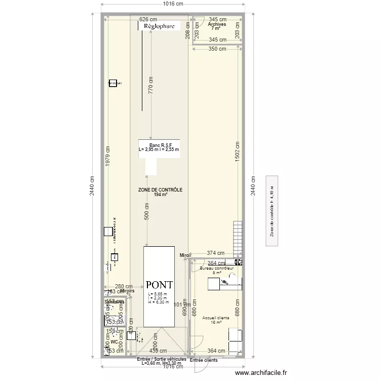 CCT VL IPAR KONTROL BIRIATOU. Plan de 