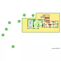 PLAN  SALON GARAGE RDC ET GRENIER ETAGE 1