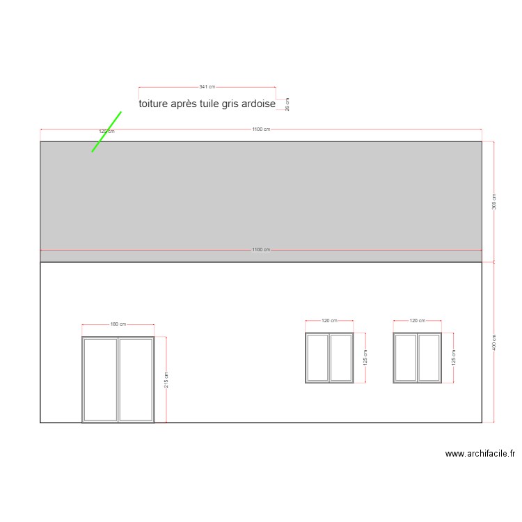 facade avant après. Plan de 0 pièce et 0 m2