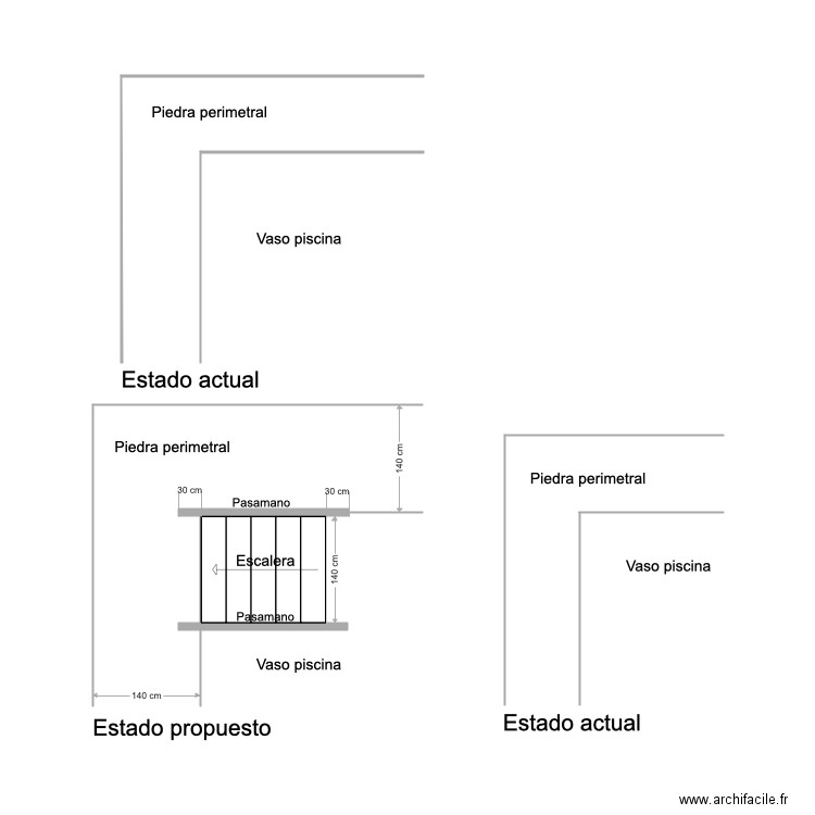 detalle piscina. Plan de 0 pièce et 0 m2