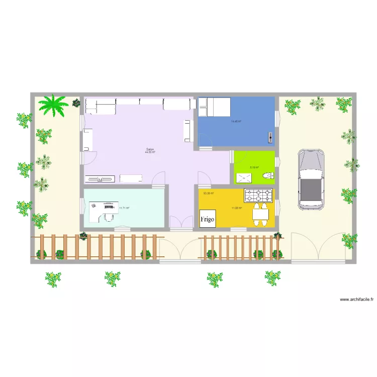 villa. Plan de villa. Plan de