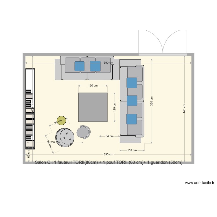 SALON C. Plan de 0 pièce et 0 m2