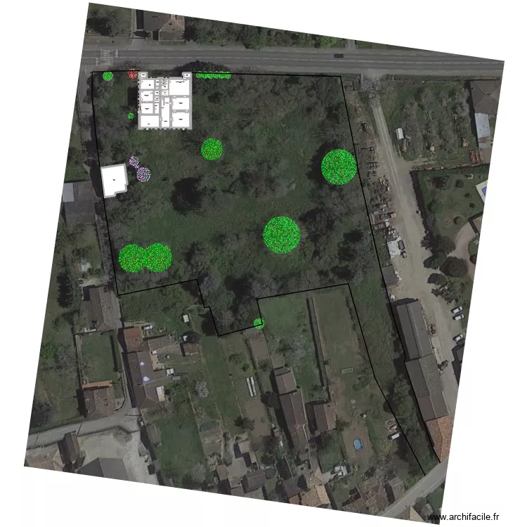 RDC + Plan Extérieur 1. Plan de RDC + Plan Extérieur 1. Plan de