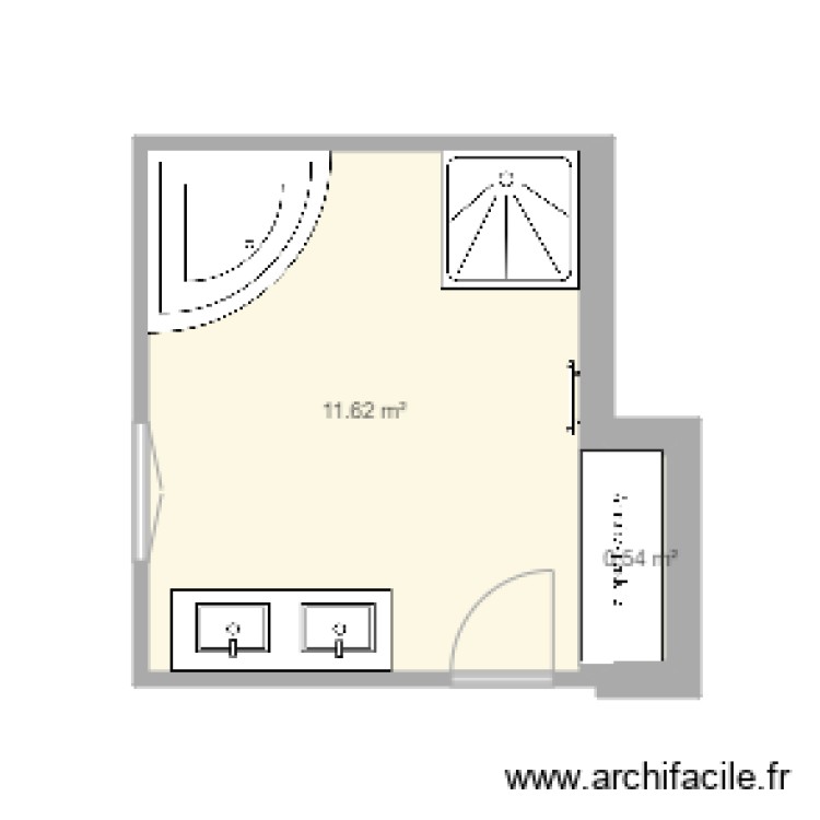 SALLE DE BAIN GOMEZ. Plan de 0 pièce et 0 m2