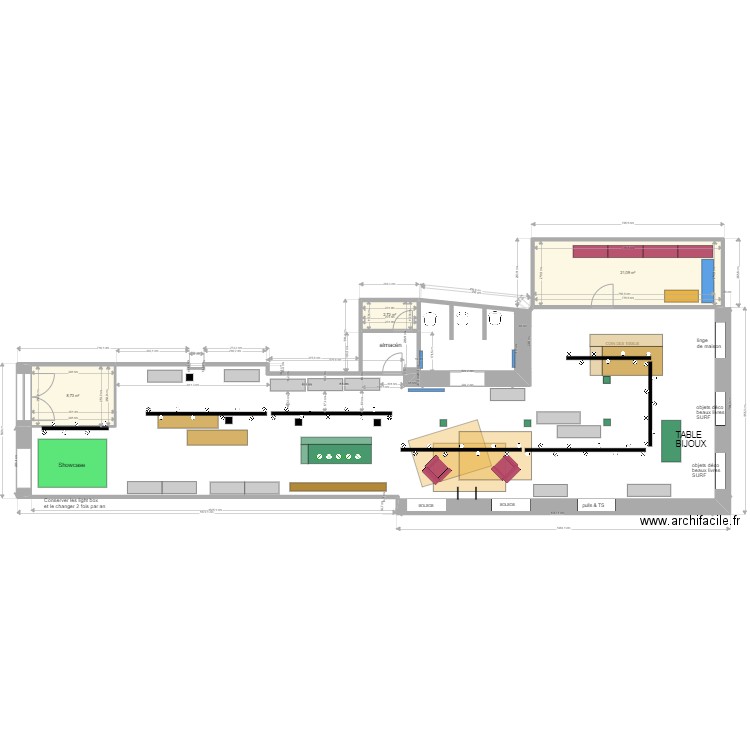 PLAN boutique SKFK BILBAO ELEC. Plan de 0 pièce et 0 m2