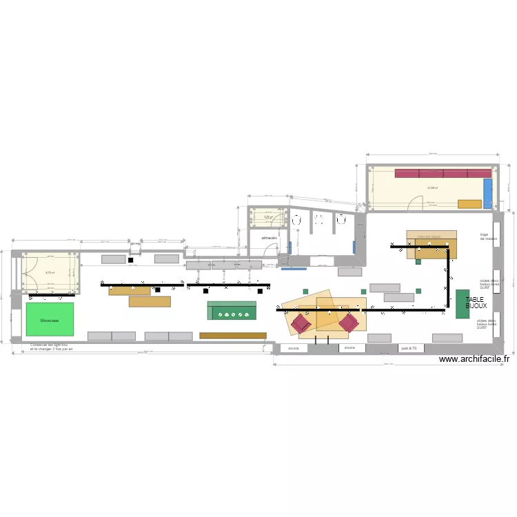 PLAN boutique SKFK BILBAO ELEC. Plan de 