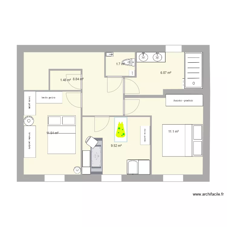 étage . Plan de étage . Plan de