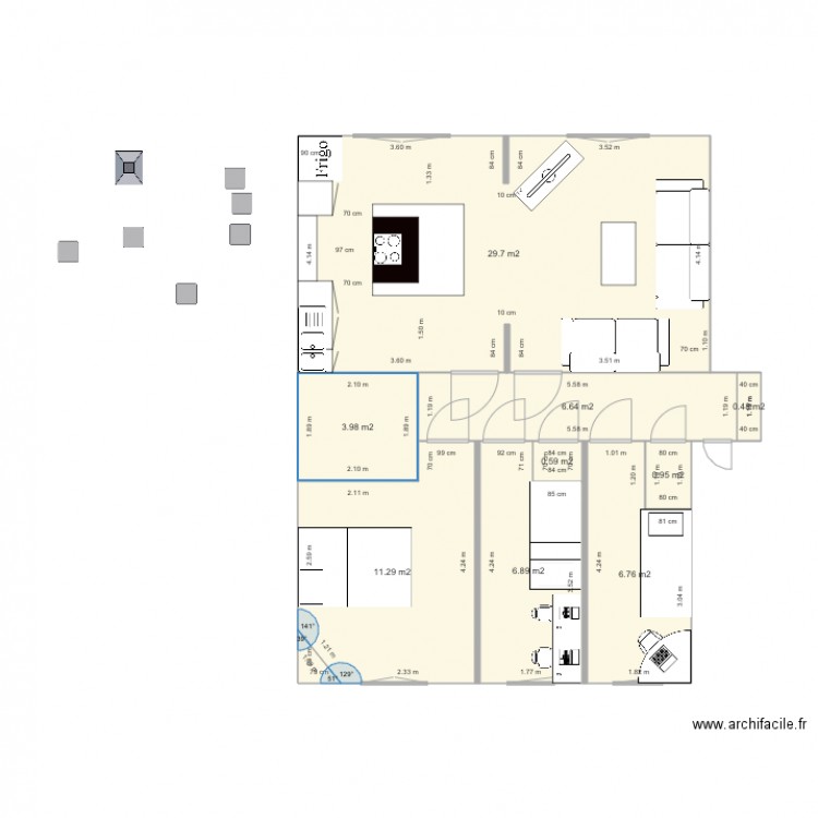 Denis Papin. Plan de 0 pièce et 0 m2