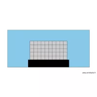 Vue de face Mur LED Zurich 2