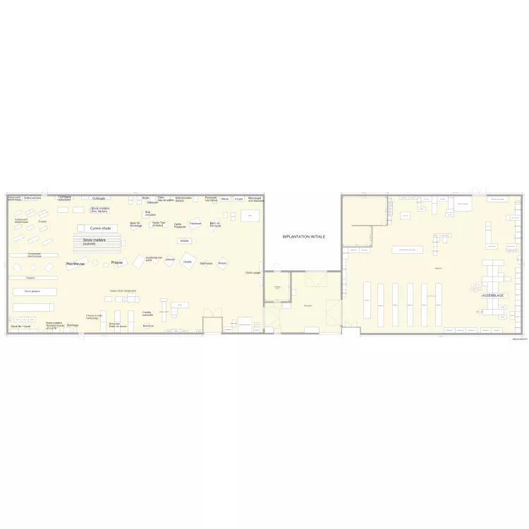 Implantation atelier A B C Initial 17. Plan de 