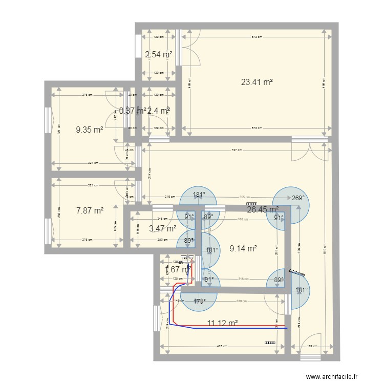 appartement AADL2. Plan de 0 pièce et 0 m2