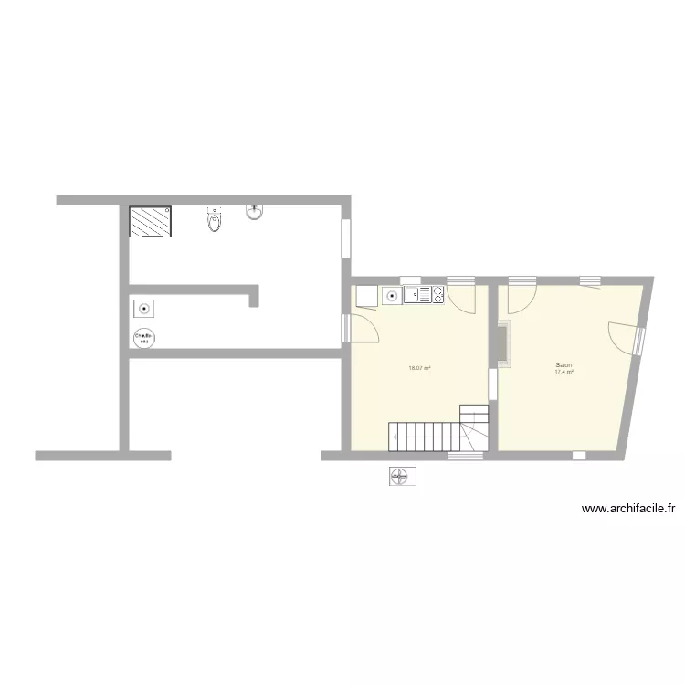 mon projet r&eacute;novation 01. Plan de 