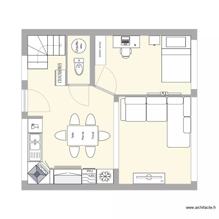 Plan rez fini. Plan de 