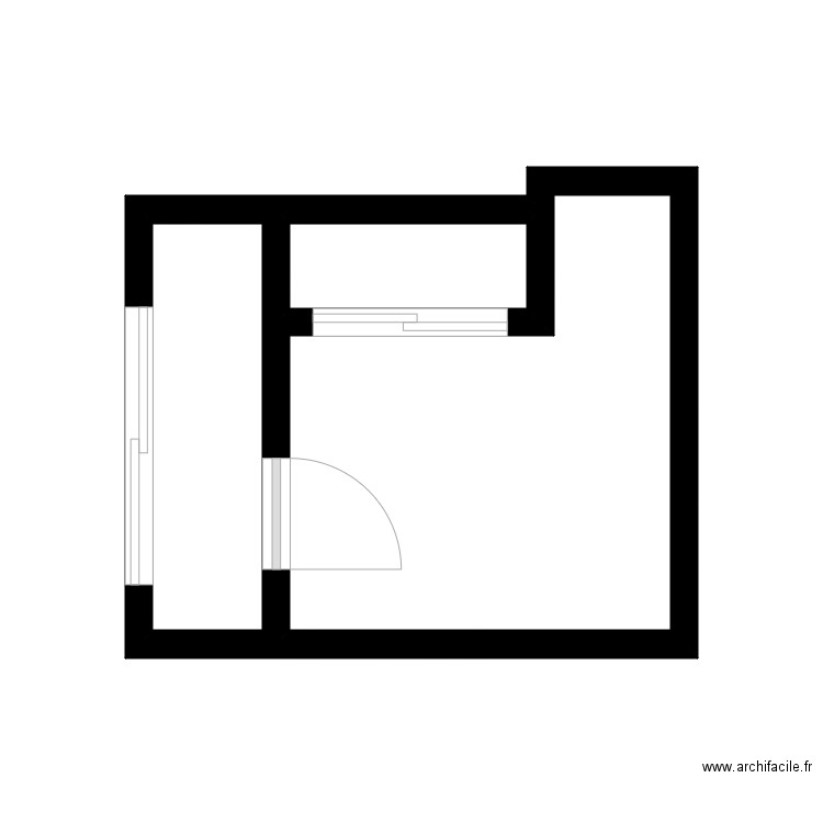 Fin Veel. Plan de 3 pièces et 10 m2