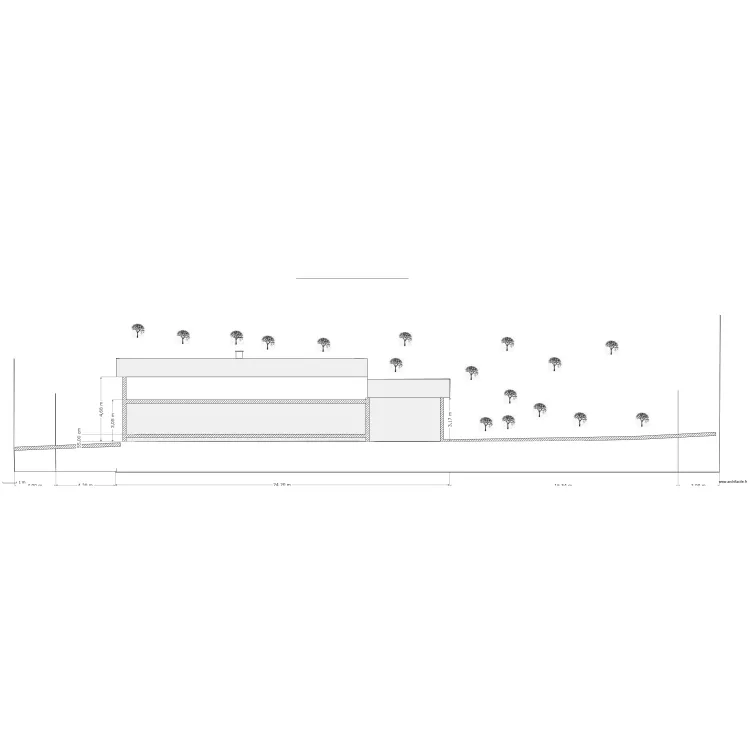 Coupe Paysagere Cc 100e. Plan de 