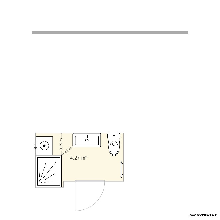 salle de bain. Plan de 0 pièce et 0 m2