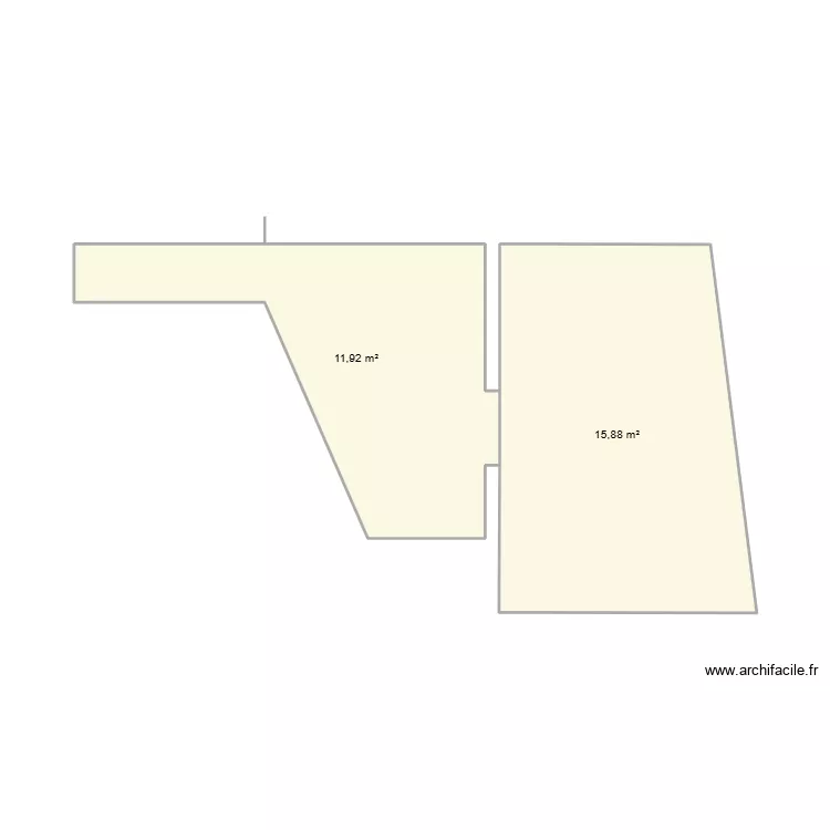 Hullin Pollestres. Plan de 2  et 28 m²